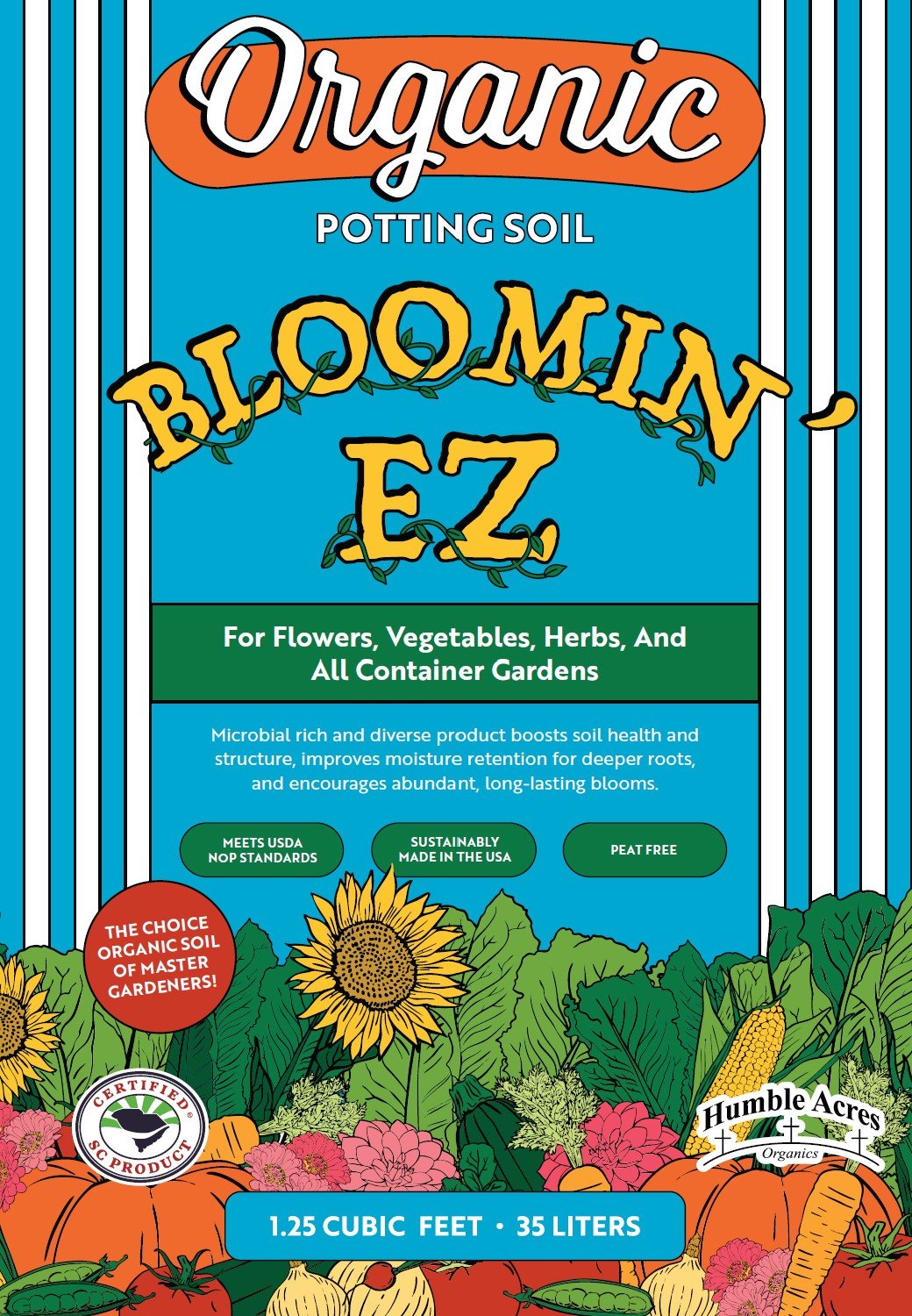 Bloomin' EZ Organic Potting Soil bag