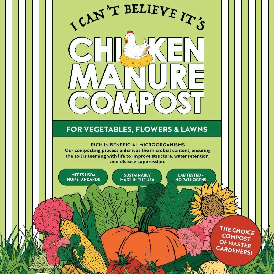 I Can't Believe It's Chicken Manure Compost bag
